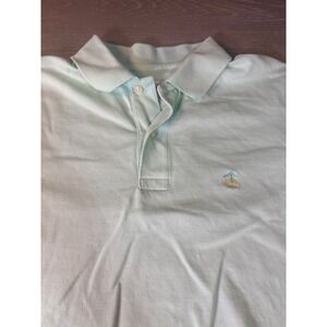 Brooks Brothers Slim Fit Performance Polo Mint Green Supima Cotton Mens S